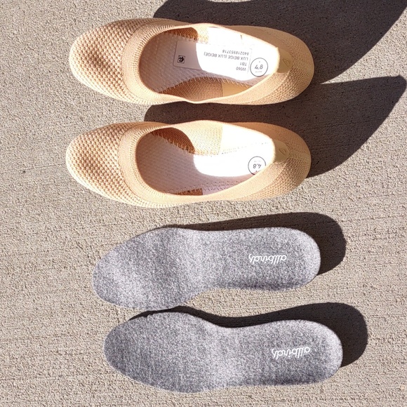 Allbirds Size 6 Tree Breezers Lux Beige Knit Ballet Flats - Picture 11 of 14